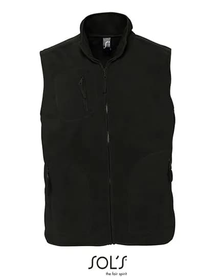 Unisex Fleece Vest Norway – Schwarz