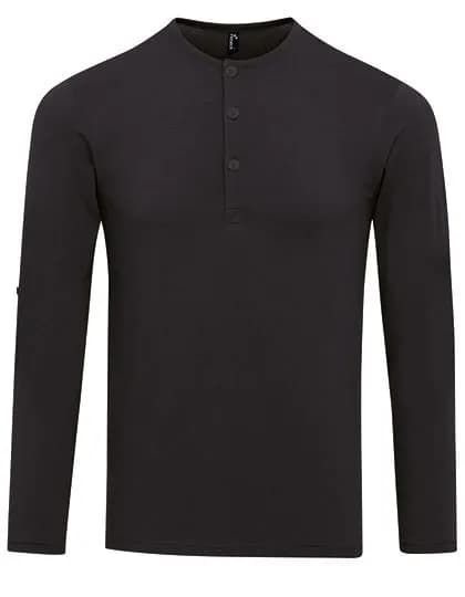 Men’s Long-John Roll Sleeve Tee – Schwarz