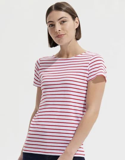 Women’s Round Neck Striped T-Shirt Miles
