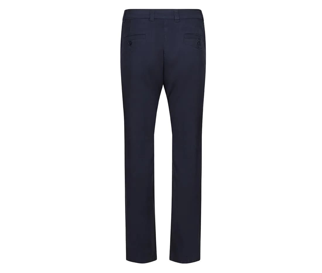 Pantalon chino stretch femme – Marine – vue de dos