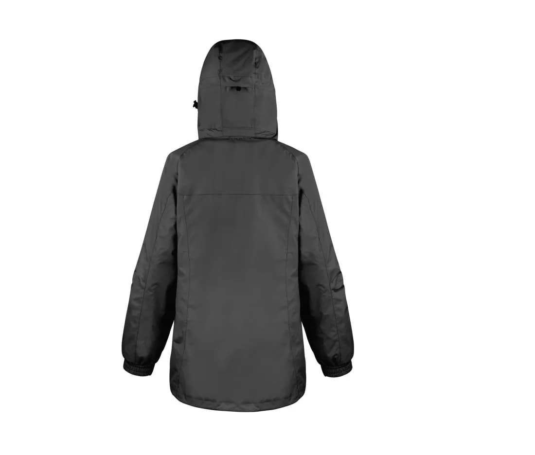 Damen 3-in-1-Jacke «Journey» mit Softshell-Innenjacke – Schwarz – Rückansicht