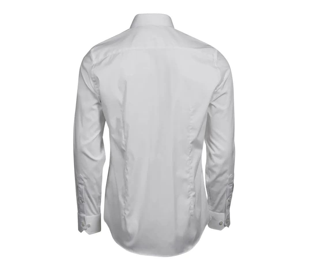 Stretch Luxury Shirt – Blanc – vue de dos