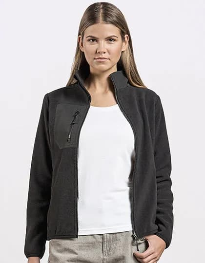 Women’s Canvas Fleece Jacket – Noir