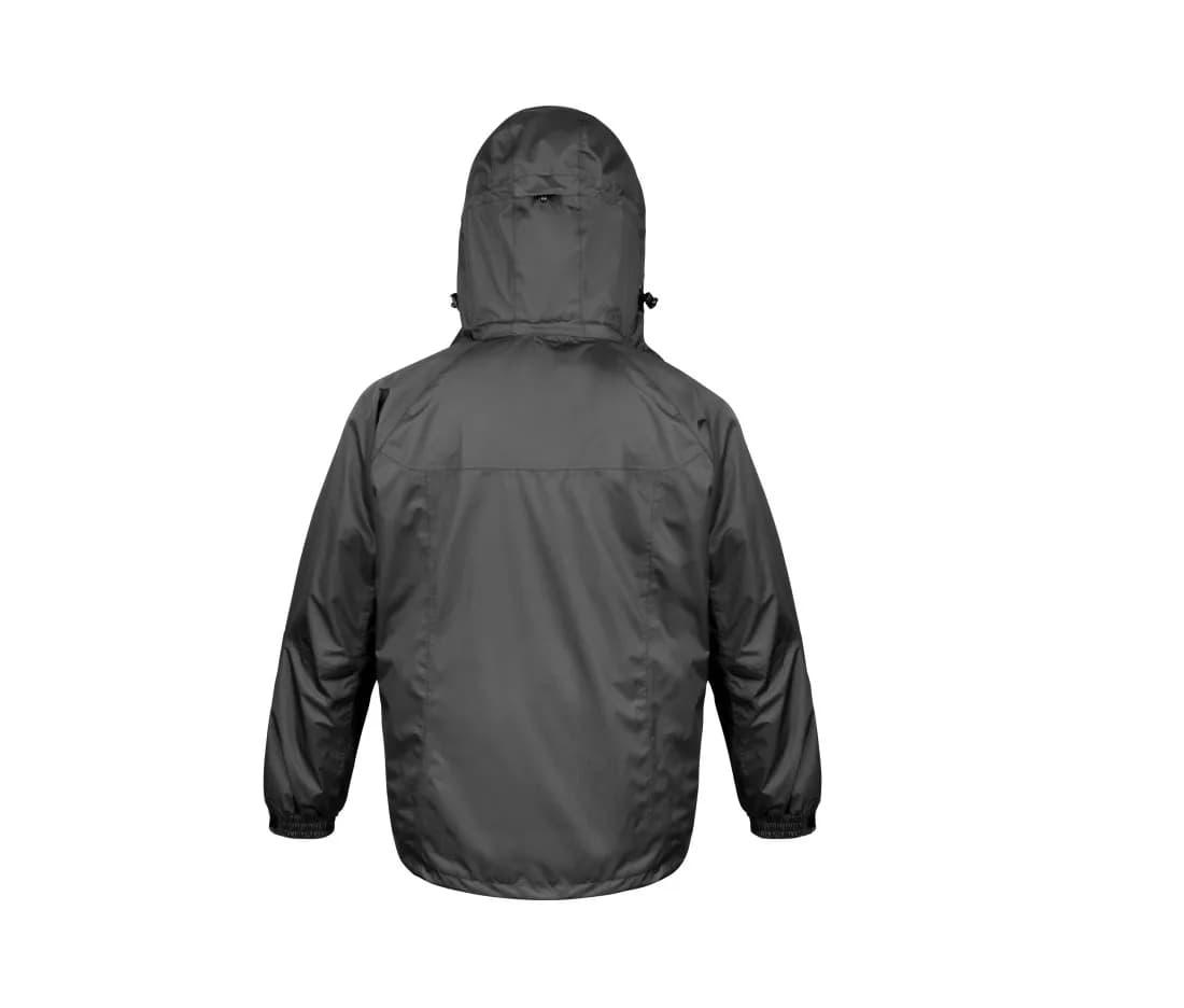 Herren 3-in-1-Jacke «Journey» – Schwarz – Rückansicht