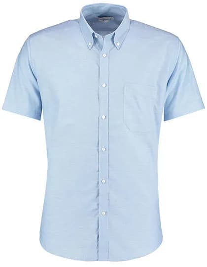Men’s Slim Fit Workwear Oxford Shirt Short Sleeve – Hellblau