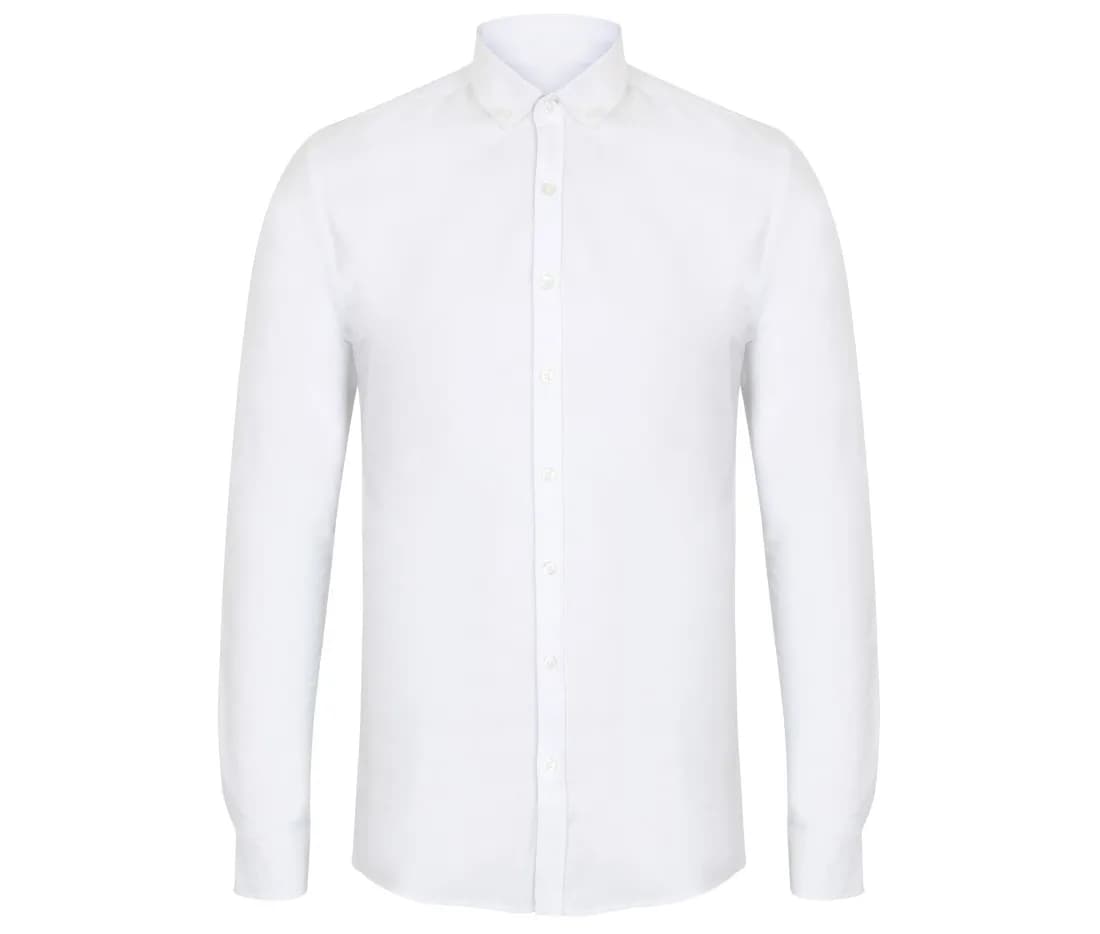 Modern Oxford Long Sleeved Shirt - Slim Fit – Weiss