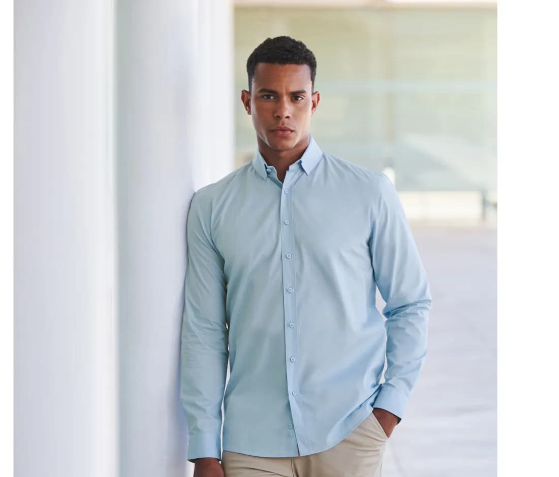 Men's Long Sleeved 'cotton Feel' Coolplus® Shirt
