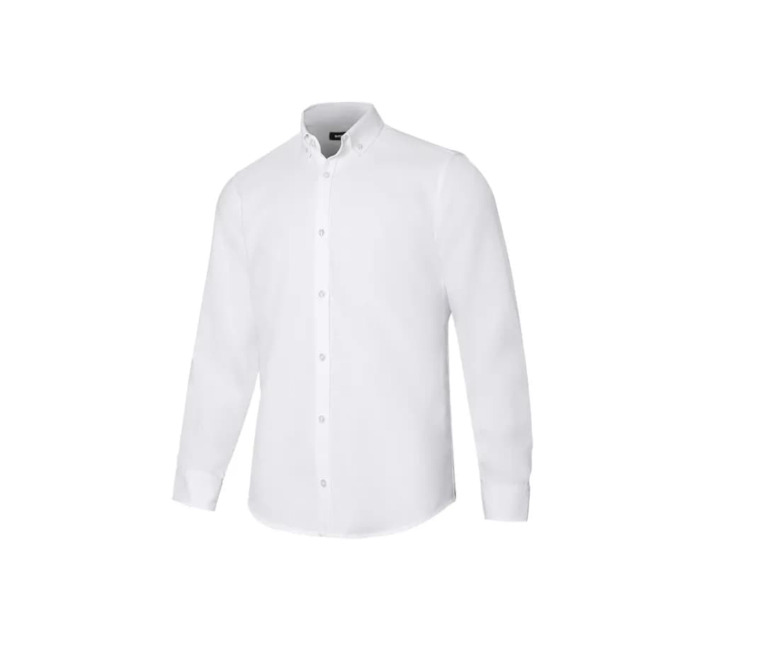 Herren Oxford-Hemd Stretch Langarm – Weiss