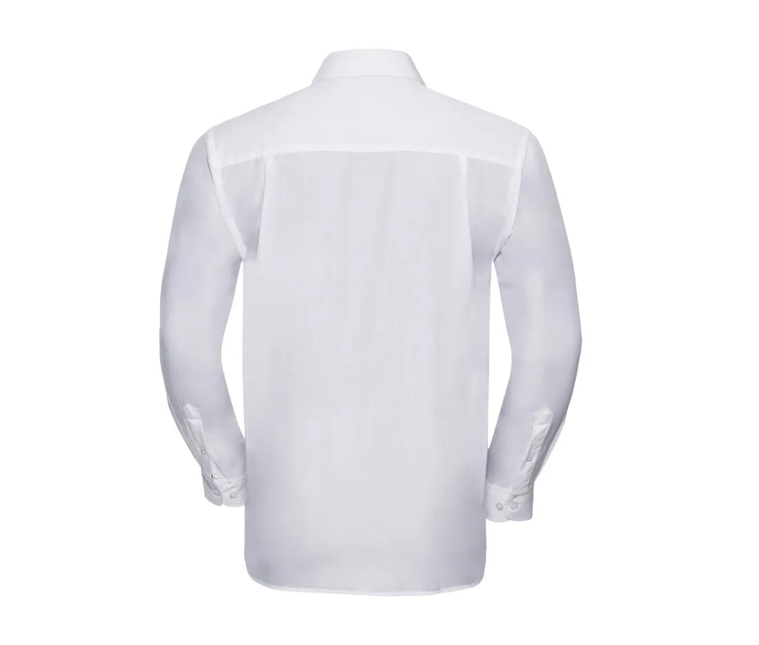 Chemise popeline polycoton manches longues homme