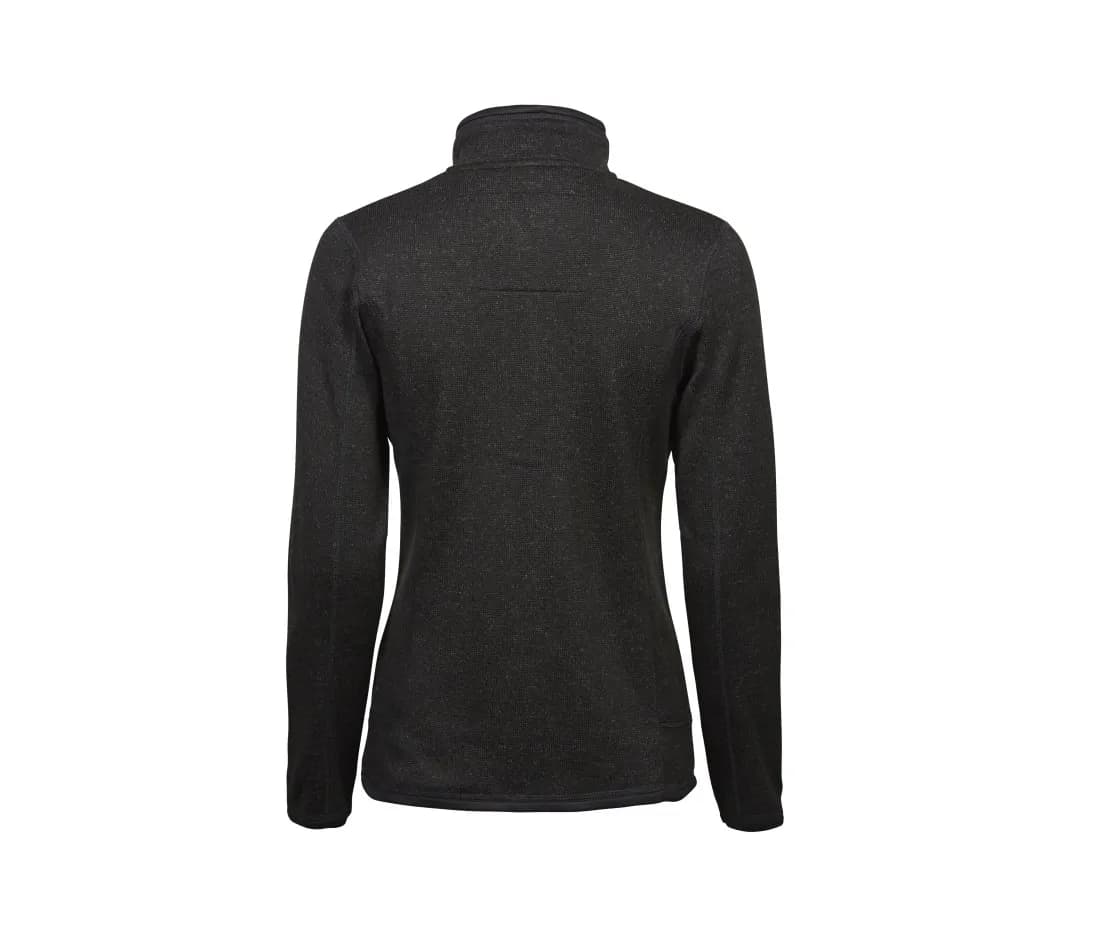 Damen Outdoor-Fleecejacke – Schwarz – Rückansicht