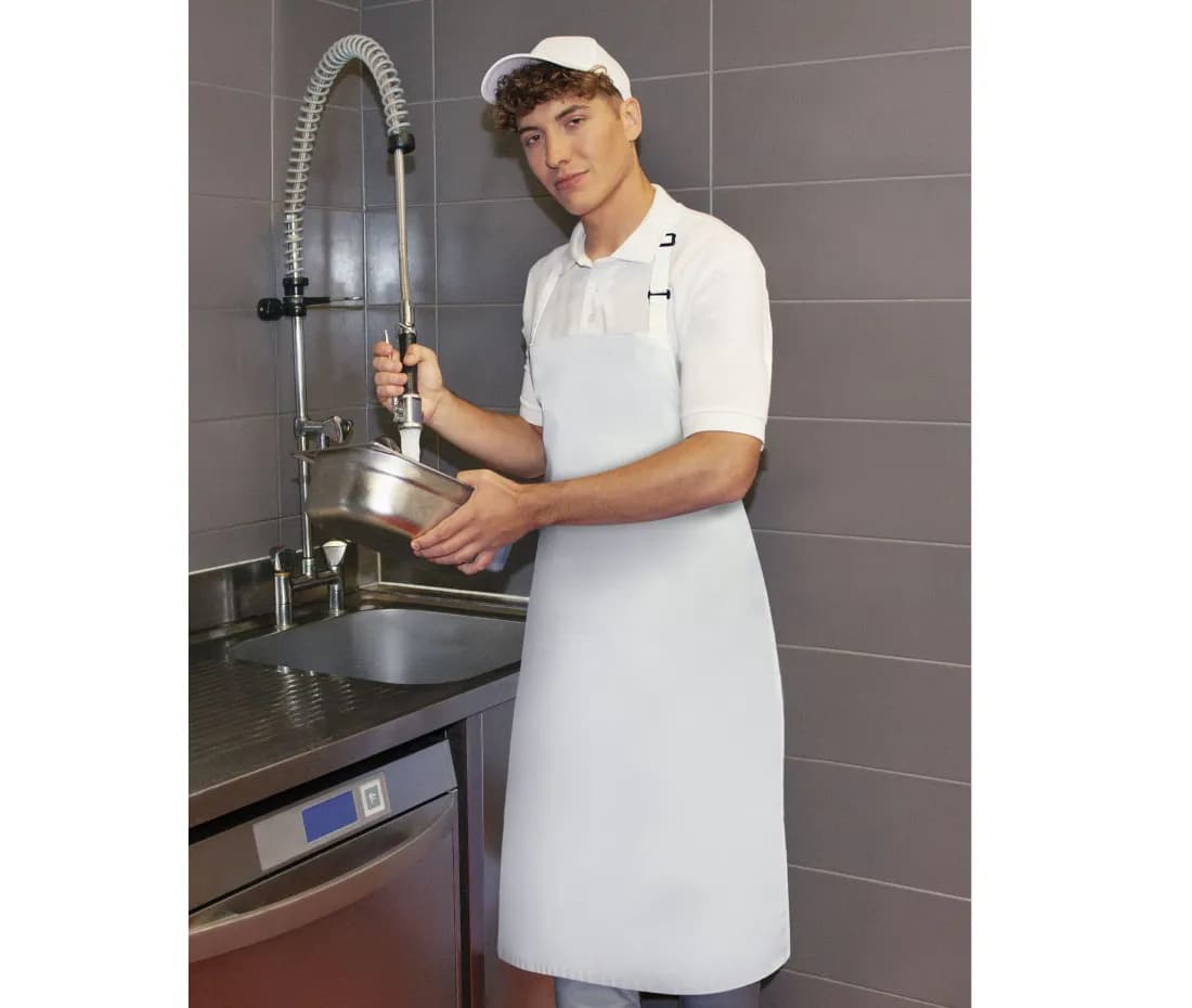 Water-Repellent Bib Apron Basic with Buckle