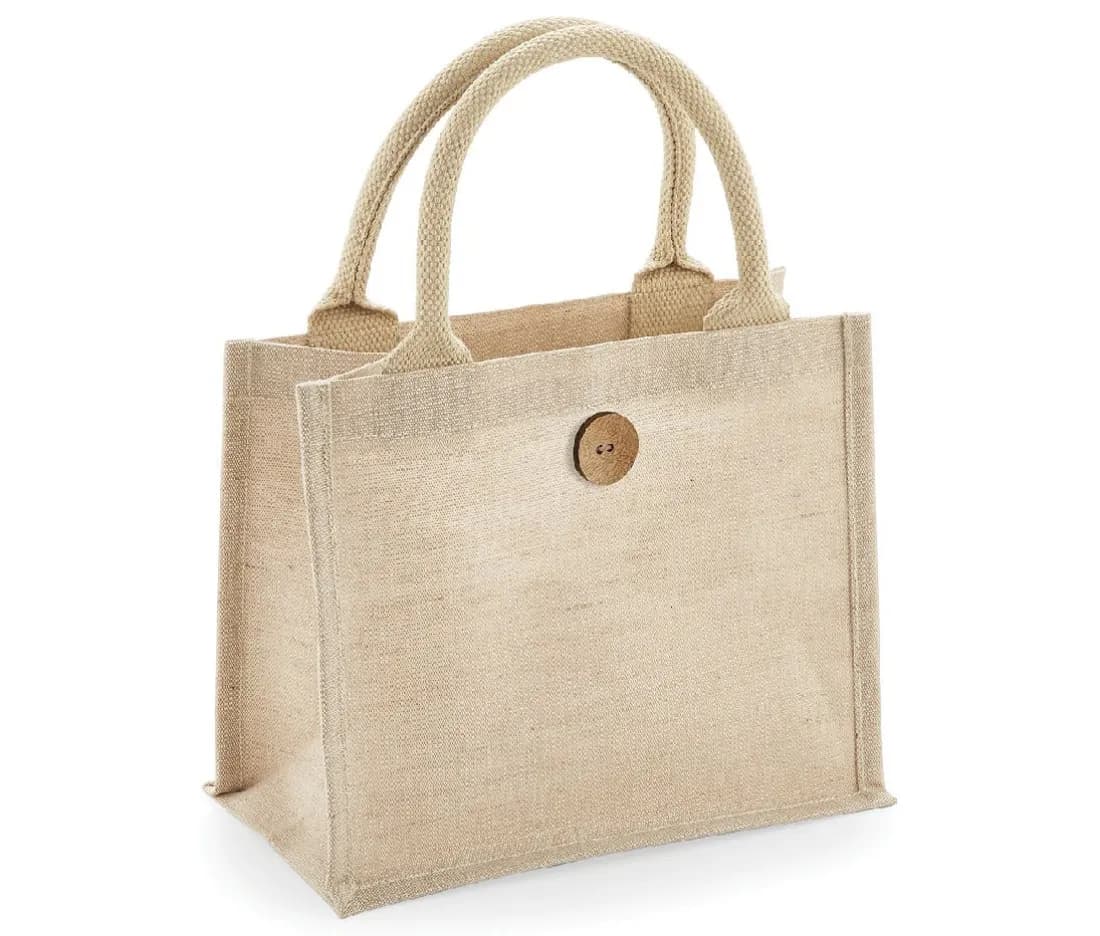 Mini sac cadeau en juco – Naturel