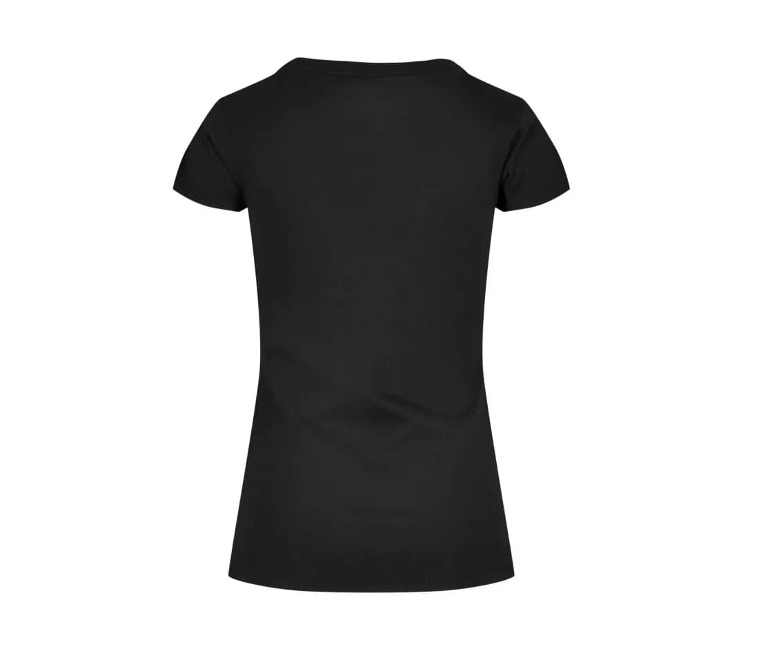 T-shirt «Basic» femme – Noir – vue de dos
