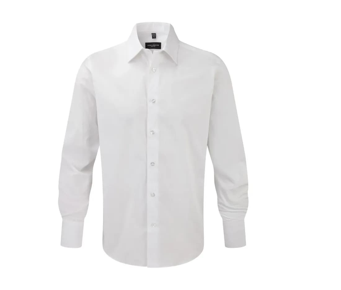 Chemise stretch cintrée manches longues homme