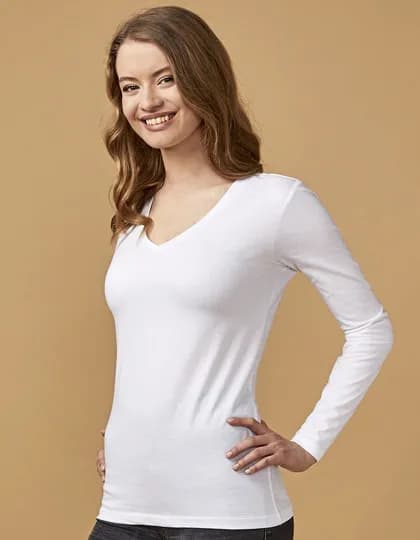 Women’s V-Neck T-Shirt Long Sleeve