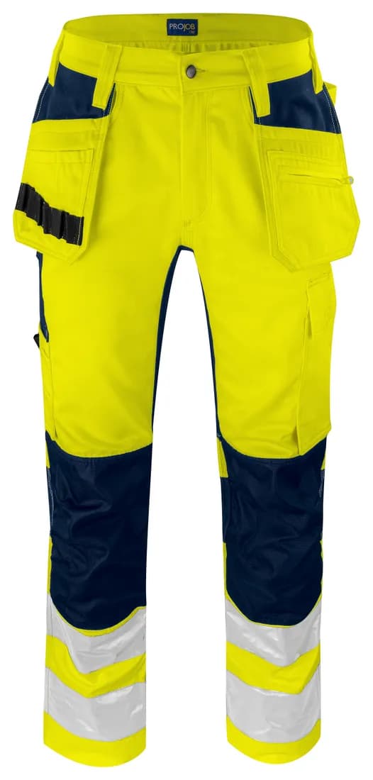 6570 Bundhose Stretch mit Hängetaschen EN ISO 20471 Klasse 2