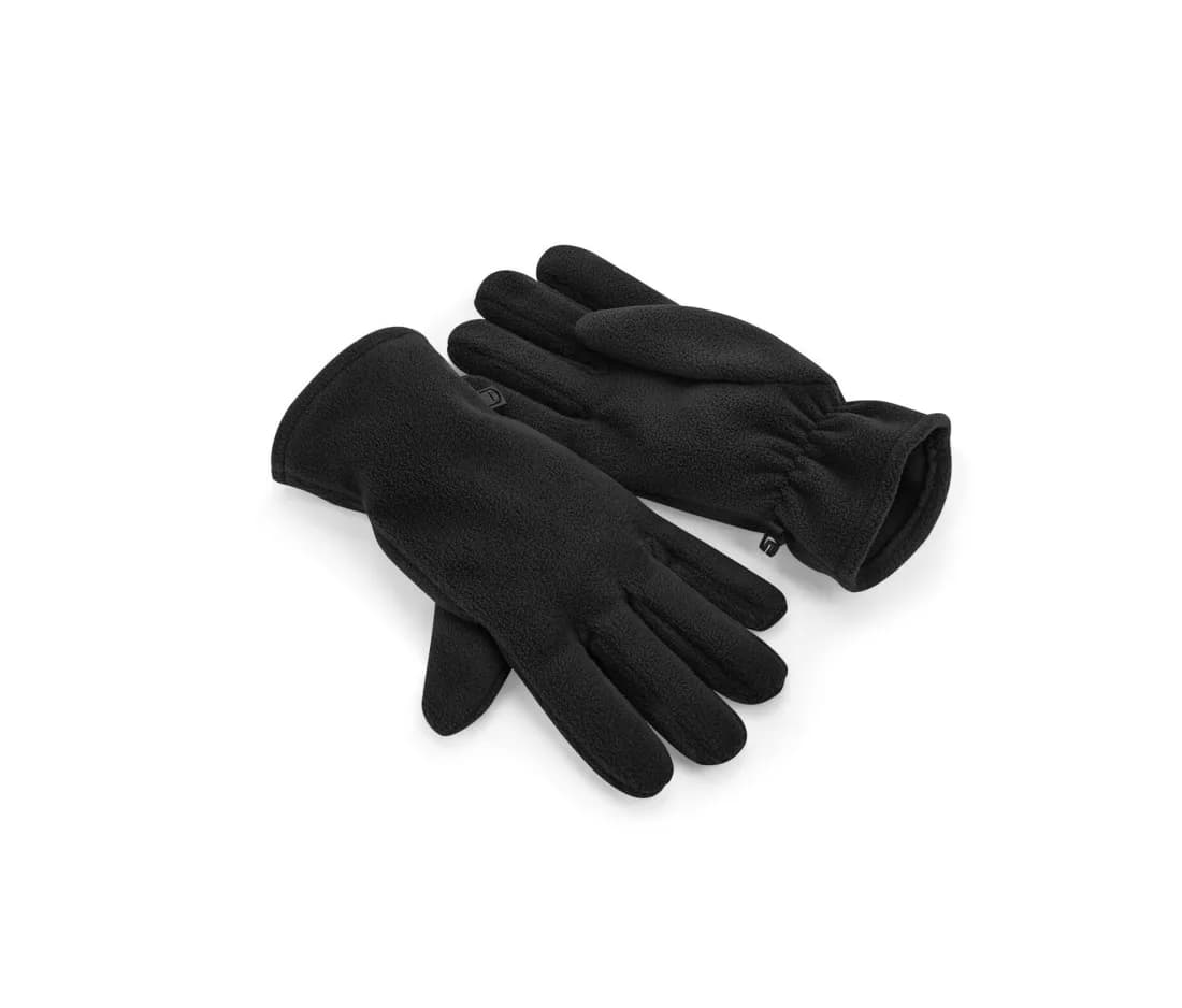 Recycelte Fleece-Handschuhe – Schwarz