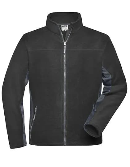 Men’s Workwear Fleece Jacket -STRONG- – Schwarz / Carbon