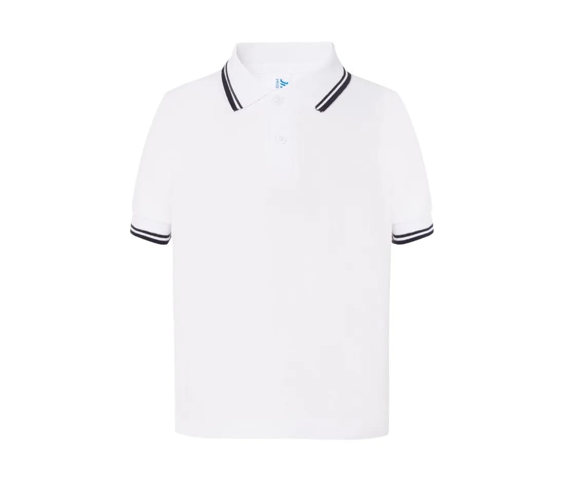 Contrasted Kid Polo – Weiss / Marine