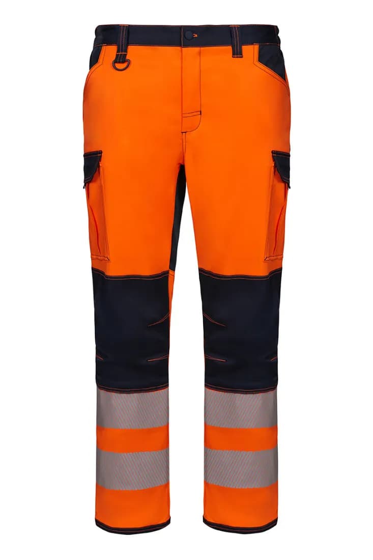 Stretch Arbeitshose mit Knieschutz & Reflexstreifen
