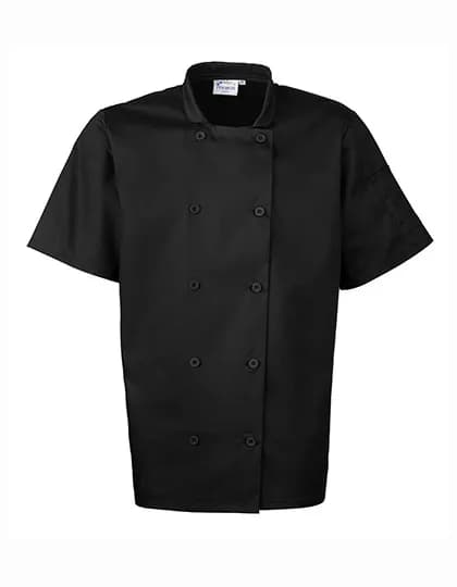 Short Sleeve Chef’s Jacket – Schwarz