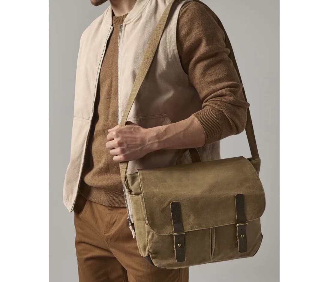 Heritage Waxed Canvas Messenger