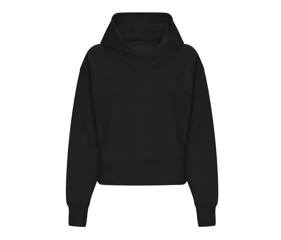 Sweat à capuche coupe ample femme – Noir