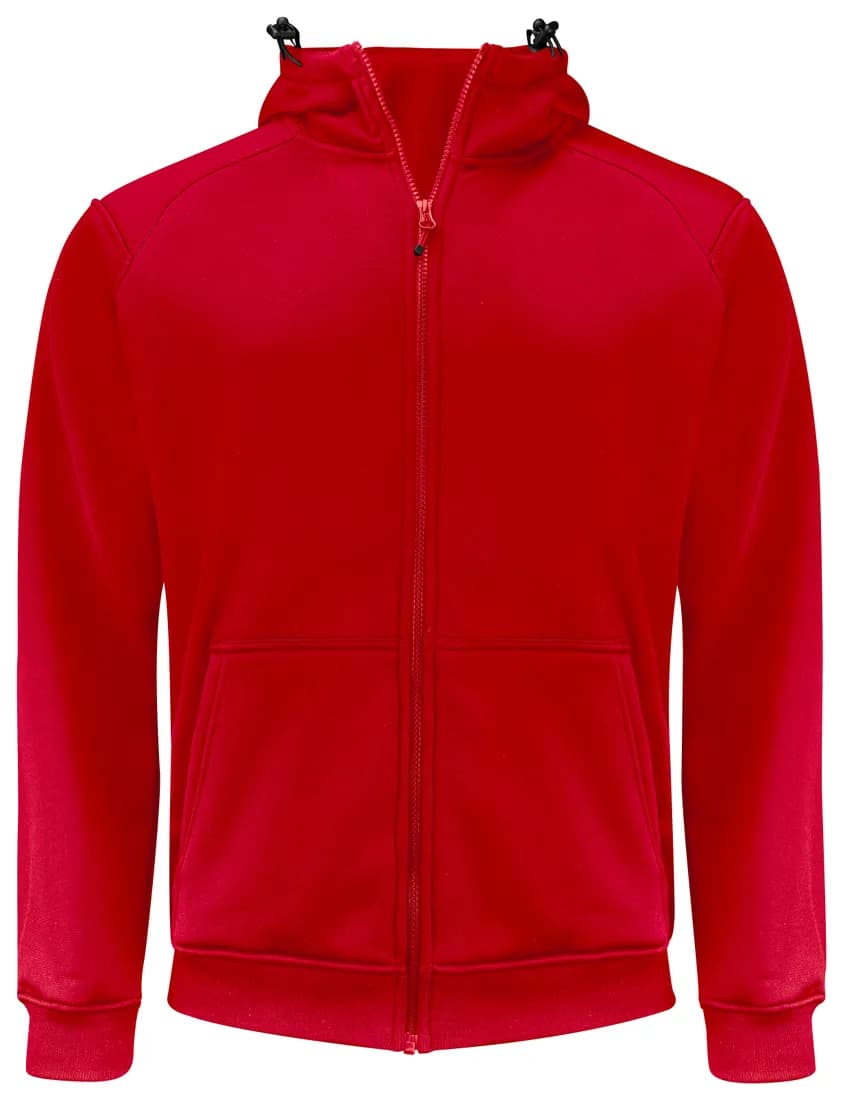 2133 Kapuzenjacke Full Zip mit Kontrastelementen