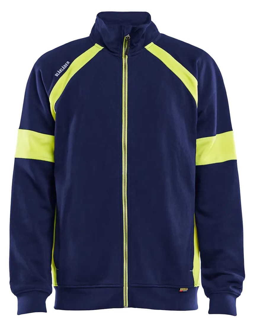 Sweatjacke mit High Vis