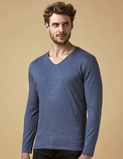 Men’s V-Neck T-Shirt Long Sleeve