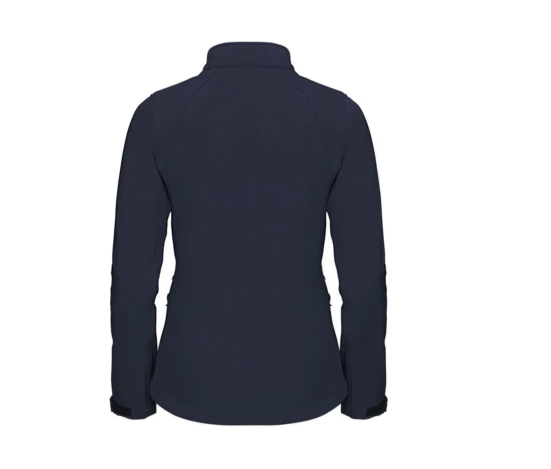 Damen Softshelljacke – Dunkelmarine – Rückansicht