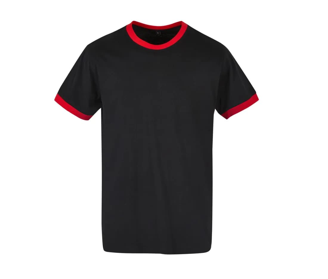 Ringer Tee – Noir / Rouge