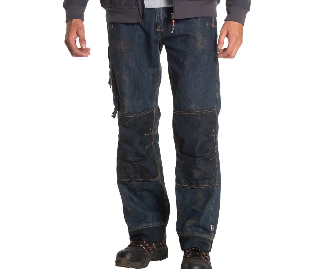Arbeitshose – Robuste Jeanshose mit Kniepolstertaschen