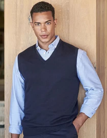 Men’s Lightweight Sleeveless V-Neck Jumper
