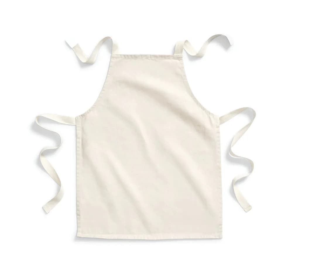 Tablier de bricolage en coton Fairtrade enfant – Naturel