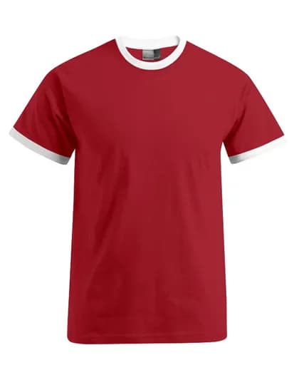 Men’s Contrast-T – Rot / Weiss