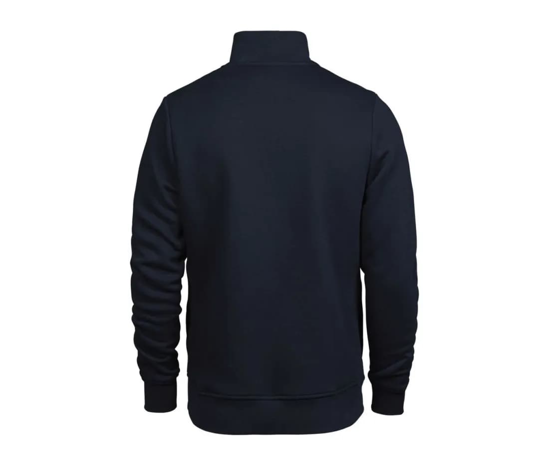 Half Zip Sweatshirt – Marine – Rückansicht