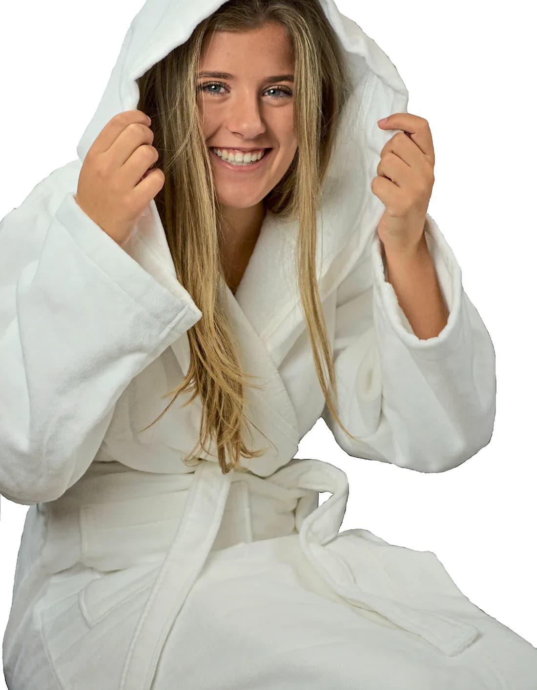 DeLuxe Velour Bathrobe with hood