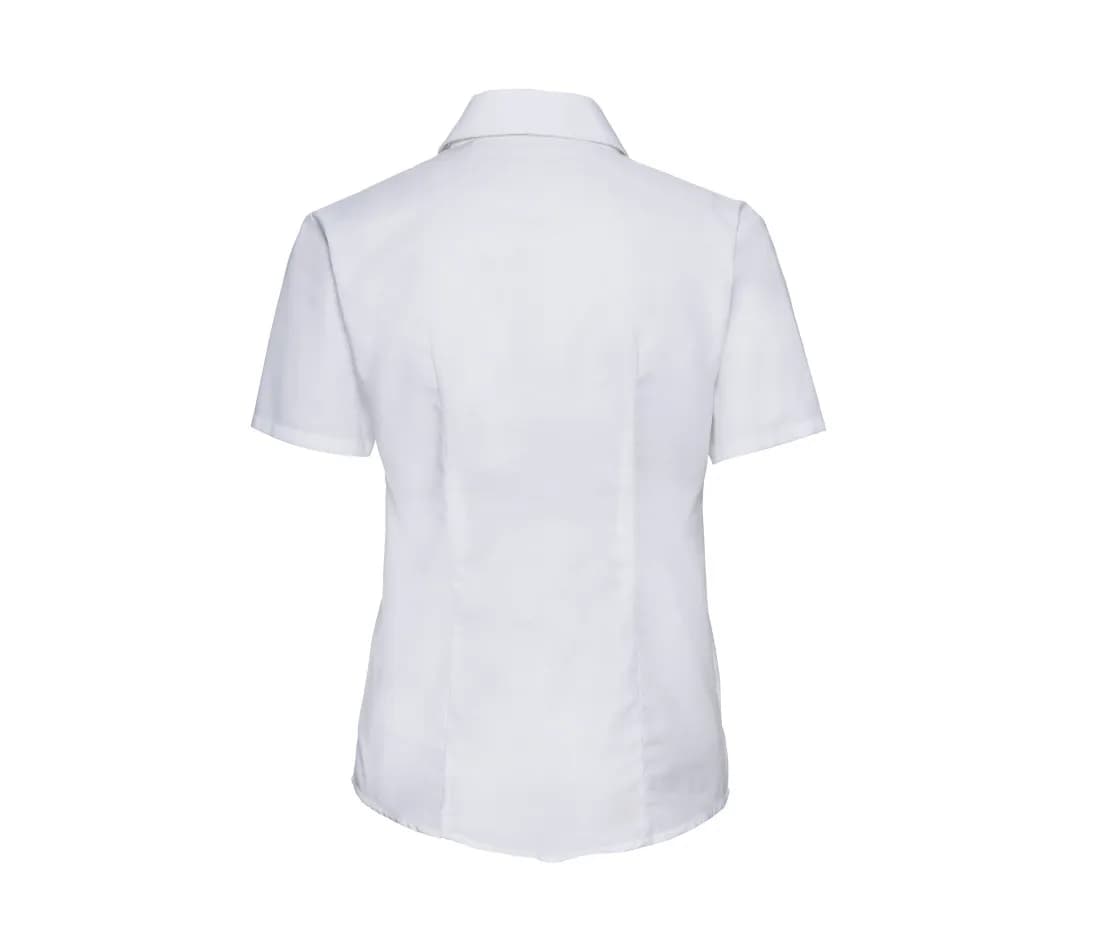 Chemise Oxford cintrée manches courtes femme