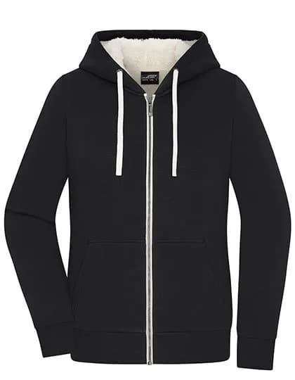 Ladies’ Doubleface Jacket – Schwarz / Natur