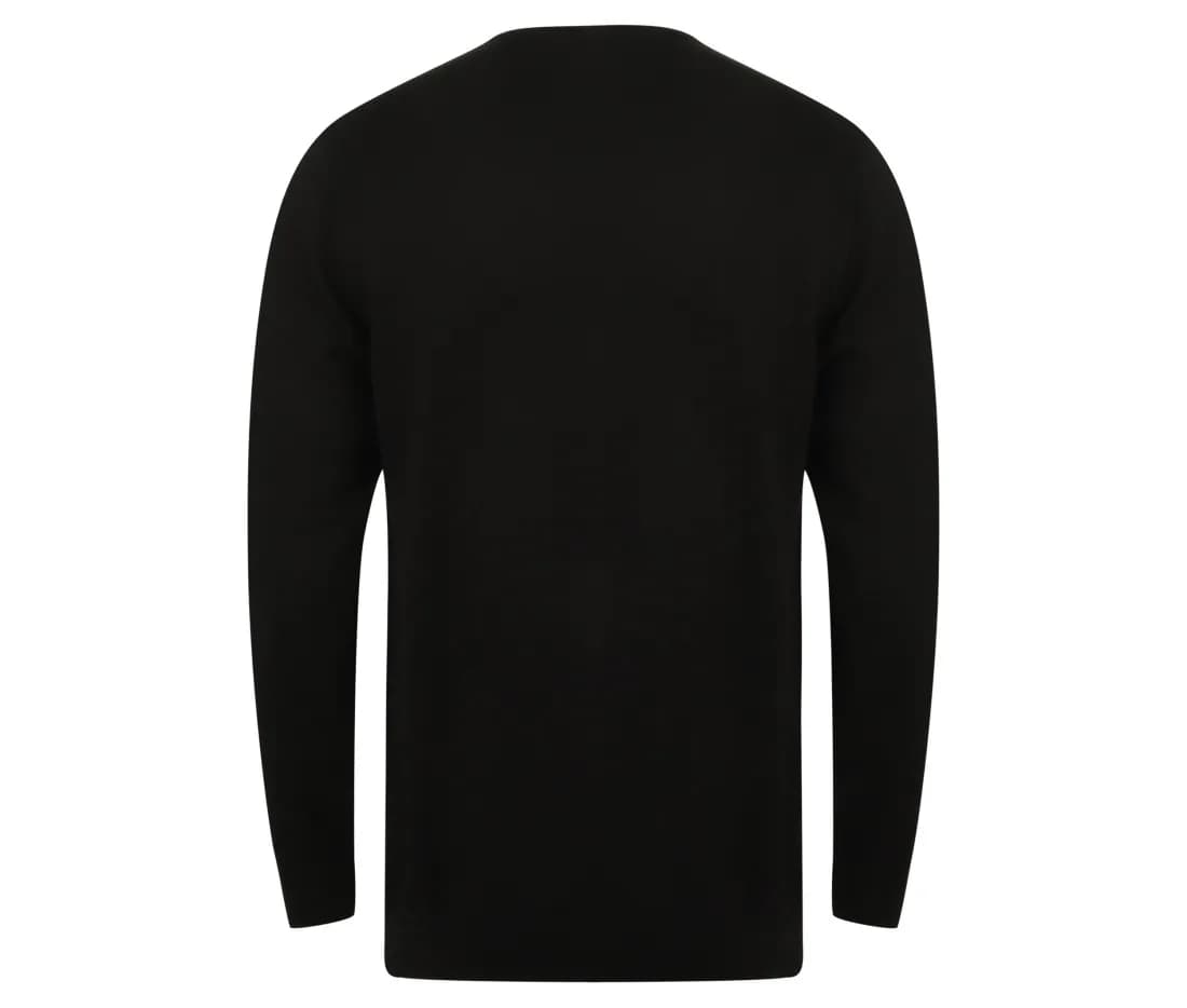 Pull col rond homme – Noir – vue de dos