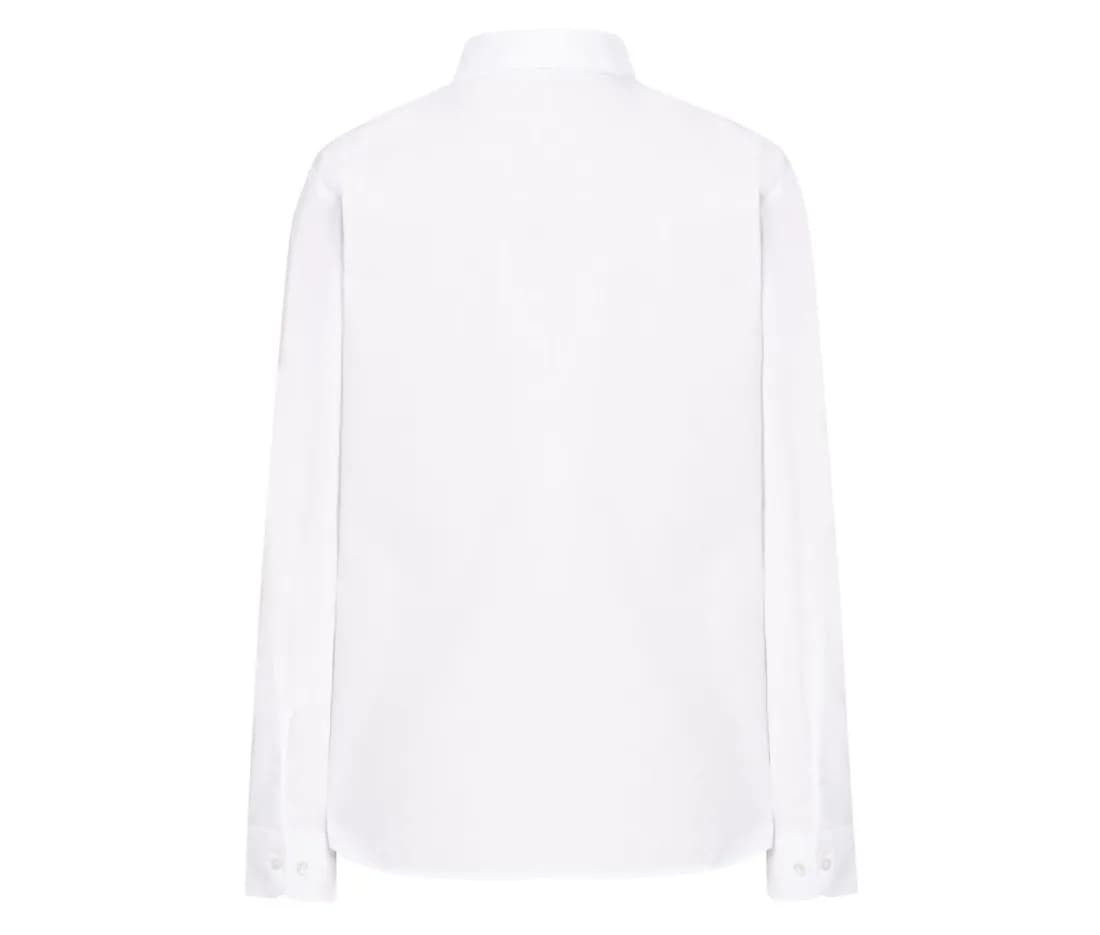 Casual & Business Shirt Lady Poplin – Weiss – Rückansicht