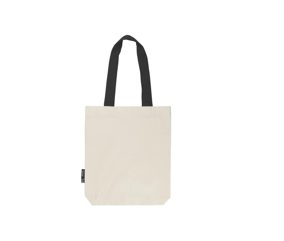 Sac en twill à anses contrastées
