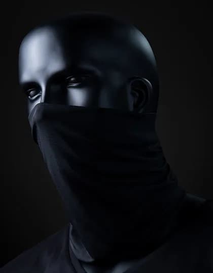 Bandana Poly – Schwarz