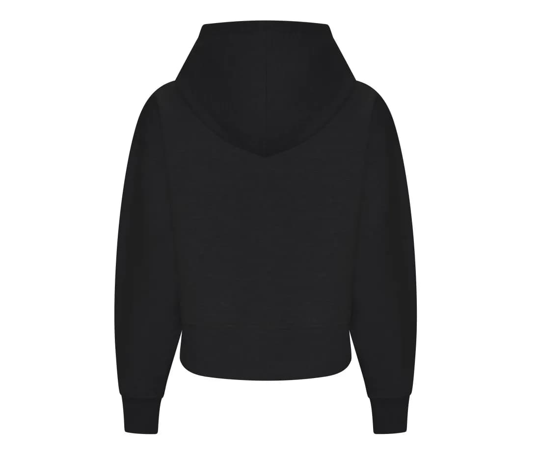Sweat à capuche coupe ample femme – Noir – vue de dos