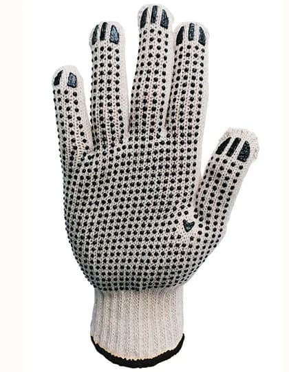 Robust Coarse Knitted Working Gloves Bursa – Naturel / Noir