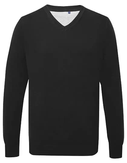 Men’s Cotton Blend V Neck Sweater