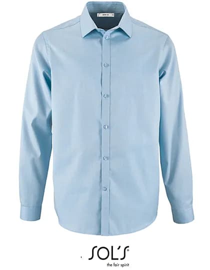 Men’s Herringbone Shirt Brody – Hellblau