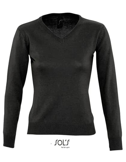 Women’s V-Neck Sweater Galaxy – Schwarz