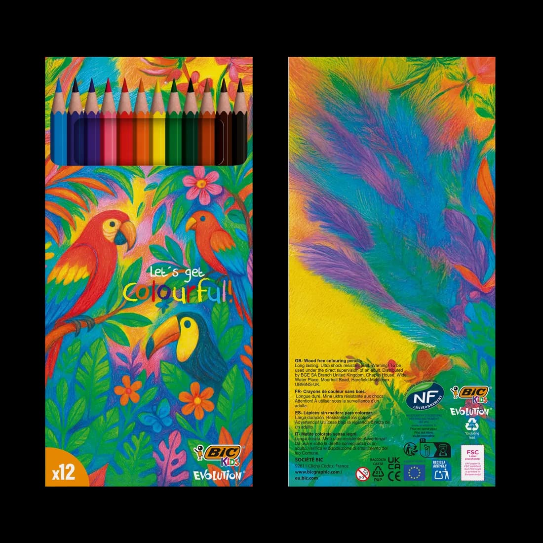 Set de coloriage BIC® Kids Evolution®, boîte de 12